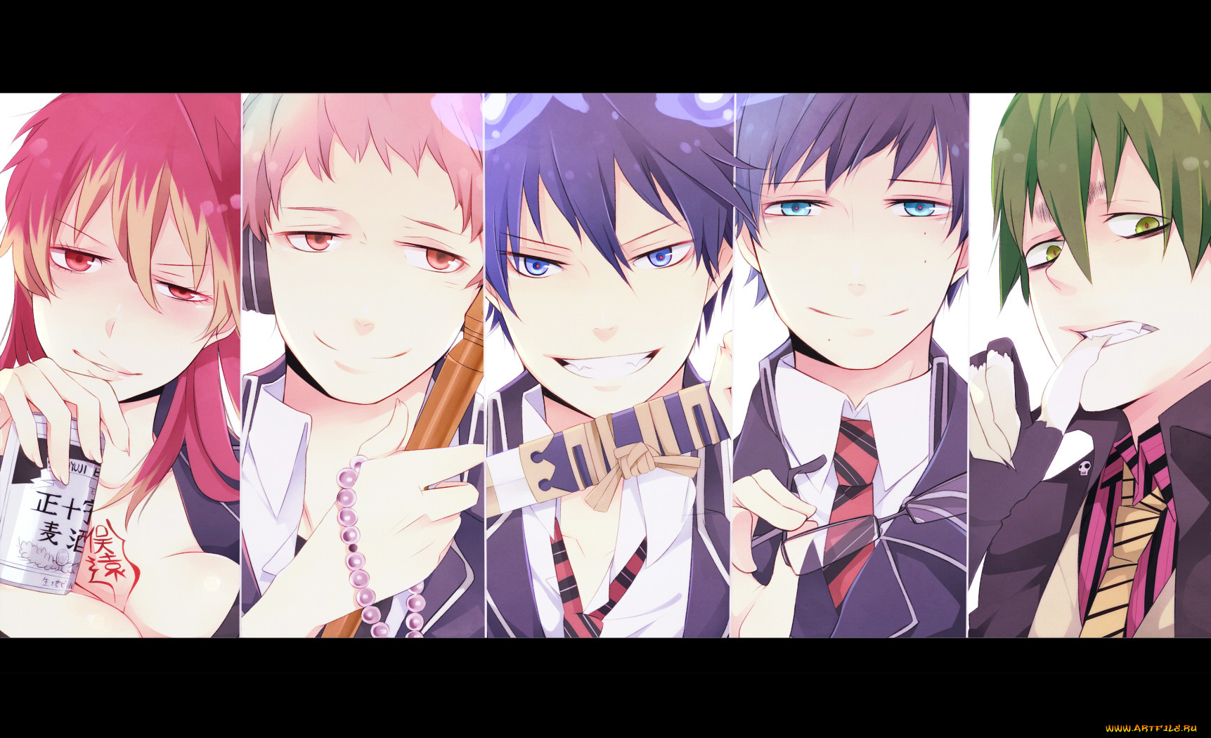 , ao, no, exorcist, yukio, rin, amaimon, kirigakure, shima